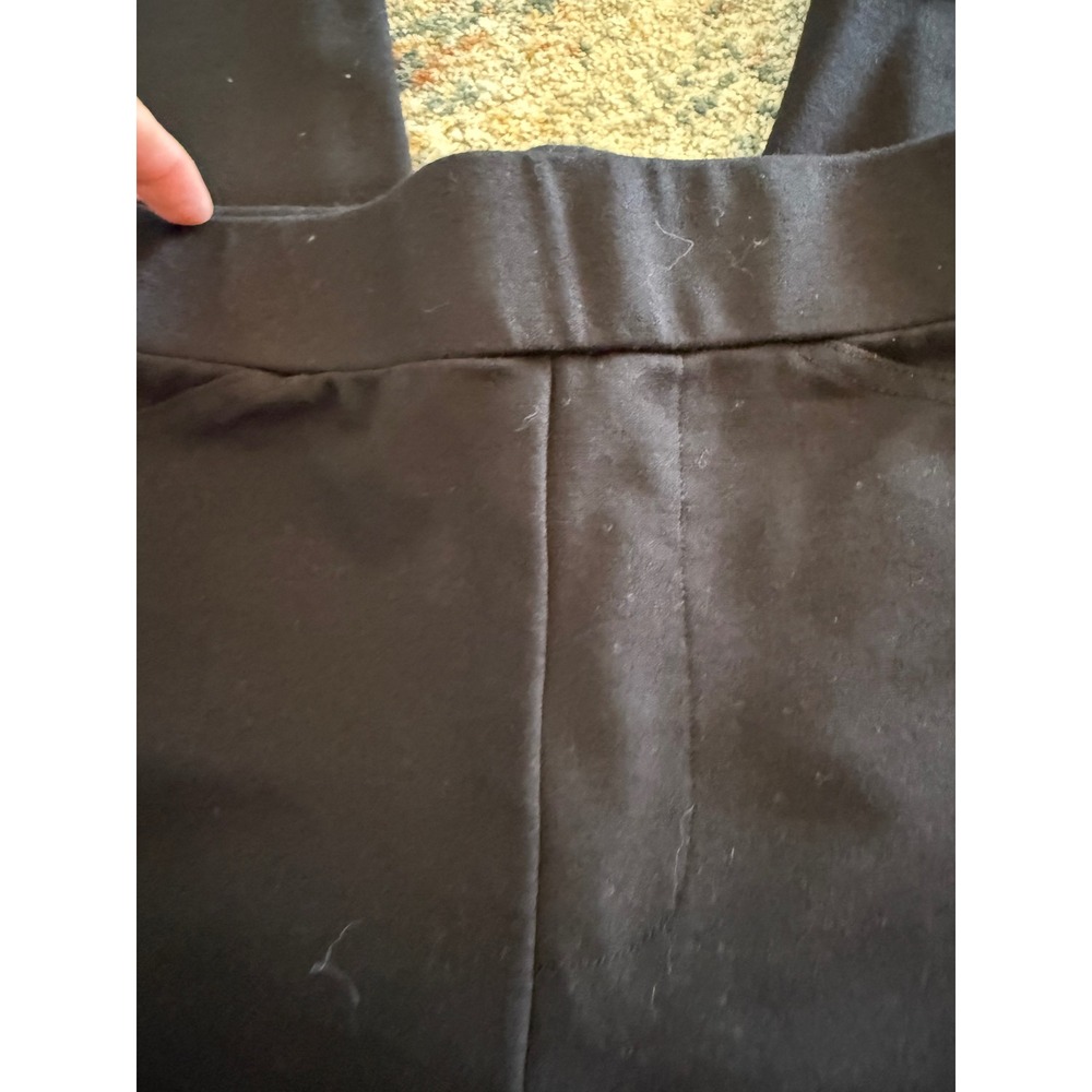 Michael Kors Black Pull On Leggings Gold Logo Plaque Stretch Pants Small - Picture 2 of 5